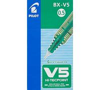Pilot Pen Rollerball Pen V5 Extra Fine Needlepoint 0.5 mm Green 1 pc