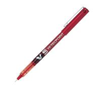 Pilot V5 Liquid Ink Rollerball 0.5 mm Tip (Single Pen) - Red