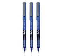 Pilot V5 Pen Liquid Ink Roller Ball - Pack of 3 Blue