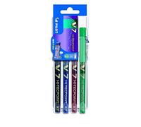 Pilot V7 0.7mm Liquid Ink Rollberball Set to Go Pack of 4- Black/Blue/Red/Green
