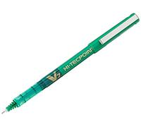 Pilot V7 Hi-Tecpoint Rollerball Pen, 0.7 mm Tip - Green, Box of 12