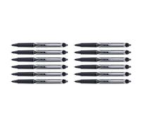 PILOT - V7 Retractable Liquid Ink Rollerball Pen 0.7mm - Black - Box of 12 | SMOOTH & RETRACTABLE: V7 RT retractable liquid ink rollerball pens with 0.7mm tip and black ink for smooth writing.