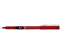 Pilot V7 Hi-Tecpoint Rollerball Pen, 0.7 mm Tip - Red, Box of 12