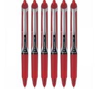 Pilot V7 RT Rollerball Pens Red 0.7mm Retractable Liquid Ink Pack of 6