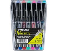 Pilot Varsity Disposable Fountain Pens, 7-Pack Pouch, Assorted Color Inks (90029)