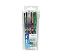 PILOT VB 7 307547 Rollerball Pen V Ball Black Pack of 4