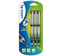 Pilot VBall 7 Grip Rollerball Pen- Black (Pack of 3)