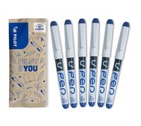 Pilot Vpen Disposable Fountain Pen - Blue (Pack of 6) FLW538929