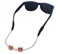 Pilotfish Basics Glasses Strap, No Tail Eyeglass Holder Adjustable Kids Glasses Strap, Anti Slip Sports Glasses Holder Ultra Comfort Sunglasses Eyeglasses Strap for Boys and Girls (Bear, 12 Inch) Bear