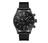 Pilot's Chronograph Top Gun Ceratanium 41mm Mens Watch Black