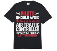 Pilots Should Avoid Falling in Love - Air Traffic Controller Comfort Colors Adult Heavyweight T-Shirt