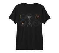 Pilot's Six Pack Flight Instruments Airplane Pilot AvGeek Premium T-Shirt