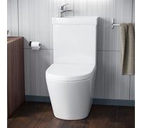 Nes Home Pilton 2 in 1 Toilet Basin Combo Combined Toilet and Sink Space Saving Cloakroom Unit and Mono Basin Mixer Tap