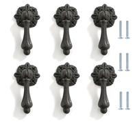 PILYON Drawer Handles6 Pack Single Hole Drawer Knob Retro Wardrobe Cabinet Shoe Cabinet Chest of Drawers Door Handle 30 * 60mm