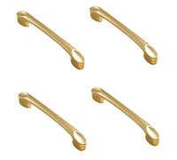 PILYON Handles 4 Pack Cabinet Door Handle Furniture Shoe Cabinet Drawer Cabinet Door Handle Black, 96mm Gold