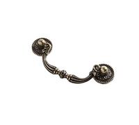 PILYON Wardrobe Door Handle and Knobs 4 Pack Red Bronze Retro Old-Fashioned Furniture Kitchen Cabinet Ring Handle Shoe Cabinet Drawer Zinc Alloy Knob 96mm Qinggu