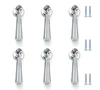 PILYON Wardrobe Door Handle and Knobs 6 Pack Zinc Alloy Wardrobe Handle Single Hole Pendant Handle Cabinet Door Wardrobe Drawer Knob Los Color 62 * 18mm