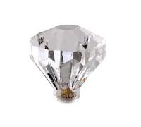 PILYON Wardrobe Handles 10 Pack Transparent Acrylic Handle Diamond Crystal Handle Dressing Table Knob 30mm*30mm