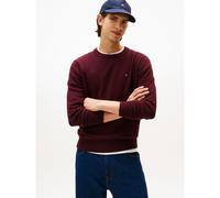 Pima Cotton/Cashmere Jumper with Crew Neck Dark Red