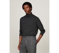 Pima Cotton/Cashmere Jumper with Turtleneck Dark Grey