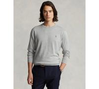 Pima Cotton Jumper with Crew-Neck Grey Marl