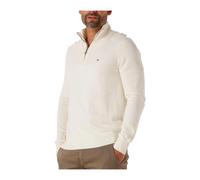 Pima Org Ctn Cashmere Zip Mock - male - Tommy Hilfiger - V-neck Knitwear - Beige - M - Knitwear M