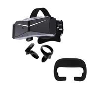 Pimax Crystal Light Partial Payment Bundle with 11mm Face Pad - 8K Resolution 120Hz PC VR Headset for SteamVR, Flight & Racing Sims, Includes Controllers & Thin Black Flocking Foam Replacement