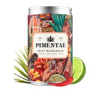 Pimentae Spicy Margarita Cocktail Mix, 14.5% ABV, 8 x 125ml Pre-Mixed and Ready to Drink Tequila Cocktail Cans with Flavours of Chilli, and Agave - Sweet and Spicy Margarita Mix