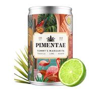 Pimentae Tommy's Margarita Cocktail Mix, 14.5% ABV, 8 x 125ml Pre-Mixed and Ready to Drink Tequila Cocktail Cans with Flavours of Lime, and Agave - Sweet and Zesty Margarita Mix