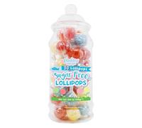 Pimlico Sugar Free Lollipops - No Added Sugar Candy with Natural Fruit Flavours | Diabetic-Friendly, Low Calorie Lollies, Guilt-Free | Sugar Free Sweets