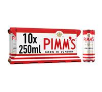 Pimms No 1 Cup Lemonade 54 vol 10 x 250ml PreMixed Ready to Drink Ico