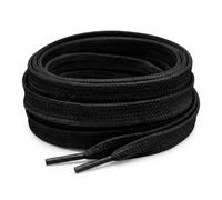 Pimp My Shoes Black Coloured Flat Shoe Laces For Trainers Skate Shoes, Hi Tops, Shoes Boots Trainer laces Shoelaces Laces are 10mm wide