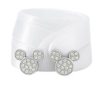 Pimp My Shoes Stunning Crystal Mickey Mouse Shoe/Trainer Charms with a FREE Pair of Our White Satin Ribbon Laces (Juniors Fits Shoe Size 10 to 2)