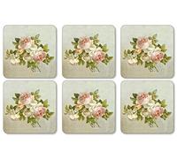 Pimpernel 63 D5543 Box of 6 Coasters Square Antique Pink