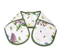 Pimpernel Botanic Garden Double Oven Gloves - Floral Design Oven Mitts for Cooking Baking Grilling - 100% Durable Cotton Machine Washable Must-Hav