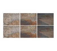 Portmeirion Home & Gifts Pimpernel Earth Slate Placemats, Set of 6, 30.5 x 23cm