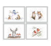 Pimpernel for Wrendale - 4 x Large Christmas Placemats 40 cm x 30 cm.