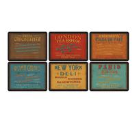 Pimpernel Lunchtime Placemats Set of 6 Cork-Backed Heat Resistant Designs