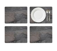 Pimpernel 40.1 x 29.8cm MDF with Cork Back Midnight Slate Placemats, Set of 4, Multi-Colour