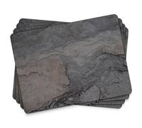 Pimpernel 40.1 x 29.8cm MDF with Cork Back Midnight Slate Placemats, Set of 4, Multi-Colour