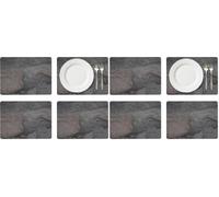 Pimpernel Set of 4 Midnight Slate Placemats - Cork-Backed Table Mats, Multi-Color Design with Heat Resistance & Stain Protection for Everyday Dining, 40.1 x 29.8cm (Pack of 2)