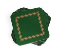 Portmeirion Home & Gifts Classic Emerald Coasters S/6 (s), Cork, Multi Coloured