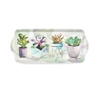 Pimpernel Succulents Collection Sandwich Tray | Serving Platter | Crudit? and Appetizer Tray for Indoor and Outdoor use | Made of Melamine | Measures