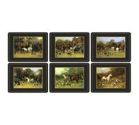 Pimpernel Tally Ho Placemats Set of 6 Cork-Backed Heat Resistant 30x22.5cm