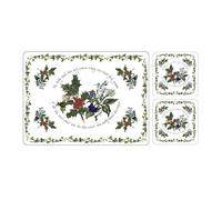 Pimpernel The Holly and The Ivy Placemats & Free Coasters Set of 6
