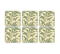 Portmeirion Home & Gifts Willow Bough Green Coasters S/6 (s), Multi-Coloured