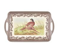 Pimpernel Woodland Large Handled Tray- Large Rectangular Melamine Serving Tray with Nature-Inspired Forest Design - Dishwasher Safe Platter for Snack