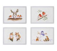 Pimpernel Wrendale Designs Christmas Placemats Set of 4 Large Cork Backed