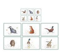 Pimpernel Wrendale Designs - Set of 6 Placemats and Coasters (X0010568739, X0010268739)