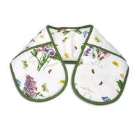 Pimpernel x Botanic Garden Double Oven Glove - Cotton Kitchen Gloves, Comfortable, Blue & White, Machine Washable Kitchen Essential